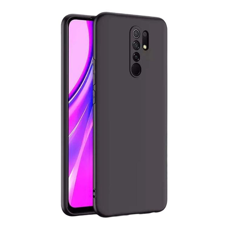 Capa Proteção Traseira Silicone para Xiaomi Redmi 9 - Preto