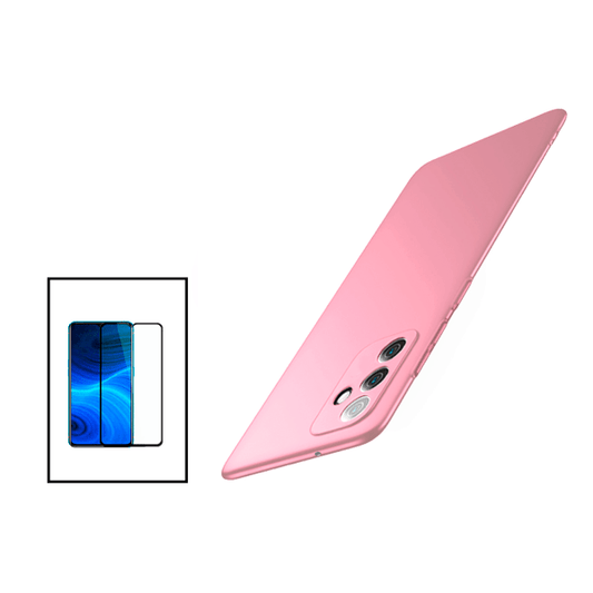 Kit Película de Vidro Temperado GorilasGlass + Capa Rígida e Fina para Samsung Galaxy A13 5G - Rosa