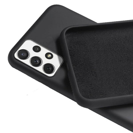 Capa Proteção Traseira Silicone para Samsung Galaxy A52 - Preto