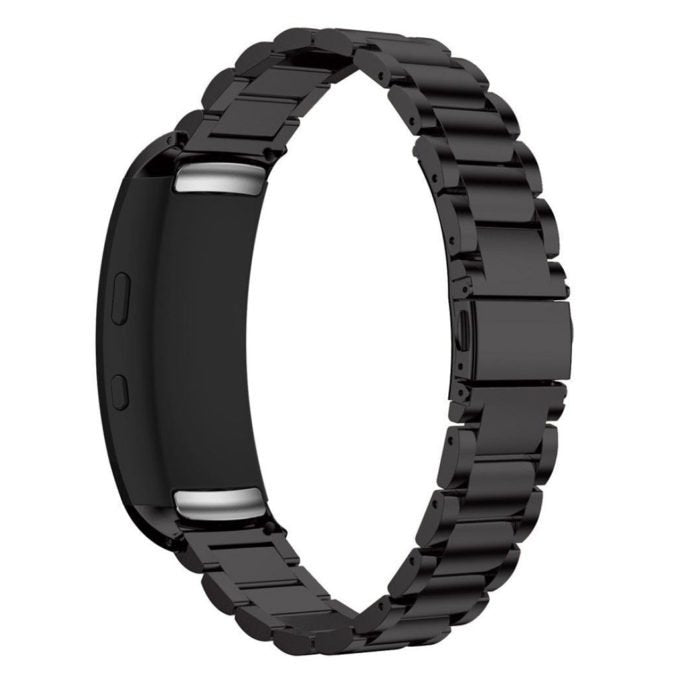 Bracelete de Aço + Ferramenta para Samsung Gear Fit2 ((R360)) - Preto