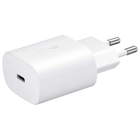 Base de Carregador USB Type C FastCharge 25W Branco para Samsung Galaxy S21