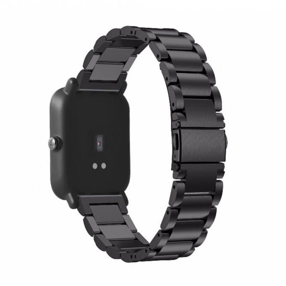 Bracelete de Aço + Ferramenta para Amazfit Bip - Preto