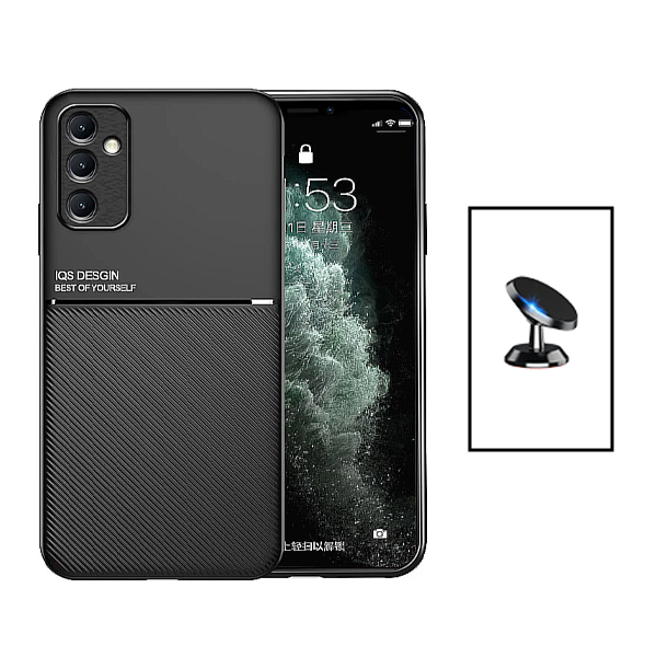 Kit Capa Traseira Magnética Anti Choque + Suporte Magnético para Samsung Galaxy A54 5G - Preto