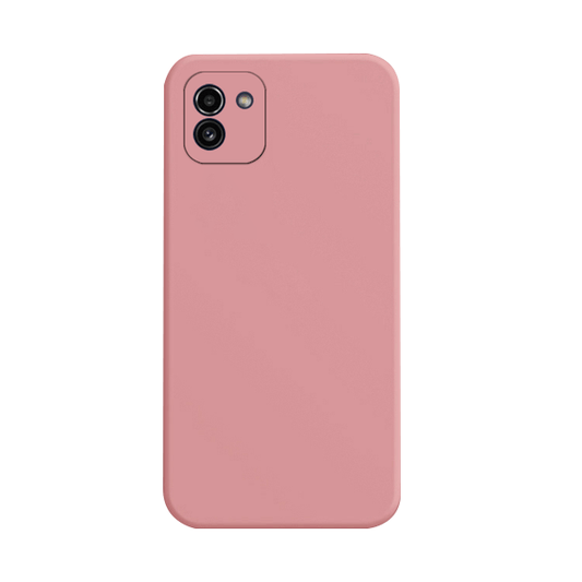 Capa Proteção Traseira Silicone para Samsung Galaxy A03 4G - Rosa