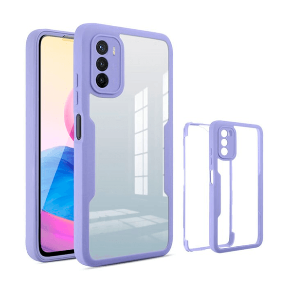 Capa 360° Proteção Frente e Verso para Xiaomi Poco X3 - Roxo