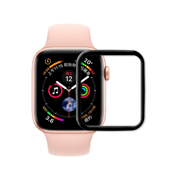 Película Protectora de Ecrã Gel Full Cover Com Bordas Pretas para Apple Watch Series 7 - 41mm