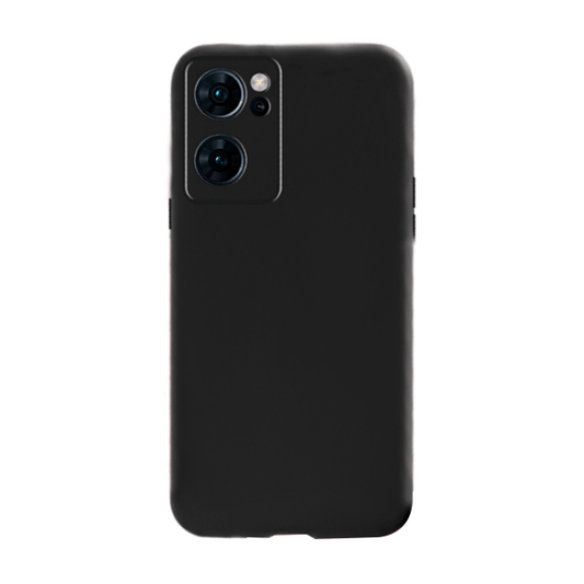 Capa Proteção Traseira Silicone para Oppo Find X5 Lite - Preto