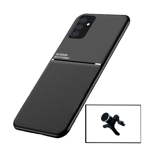 Kit Capa Traseira Magnética Anti Choque + Suporte Magnético Com Pernas para Samsung Galaxy M52 5G