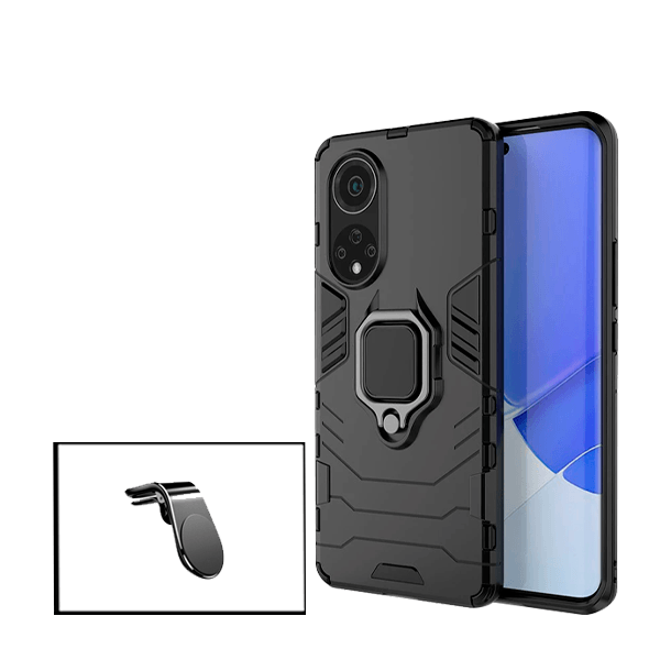 Kit Suporte de Carro Magnético L + Capa de Proteção Militar Magnética para Huawei Nova 9