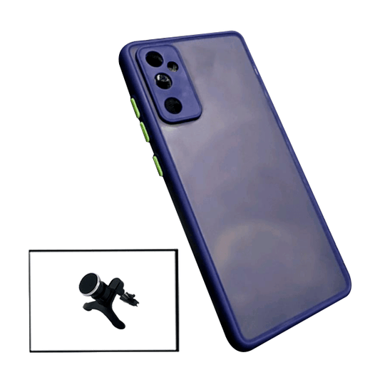 Kit Capa Traseira Proteção Camara + Suporte Magnético Com Pernas para Samsung Galaxy A13 - Azul