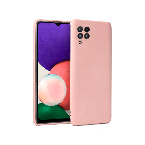 Capa Proteção Traseira Silicone para Samsung Galaxy A22 - Rosa