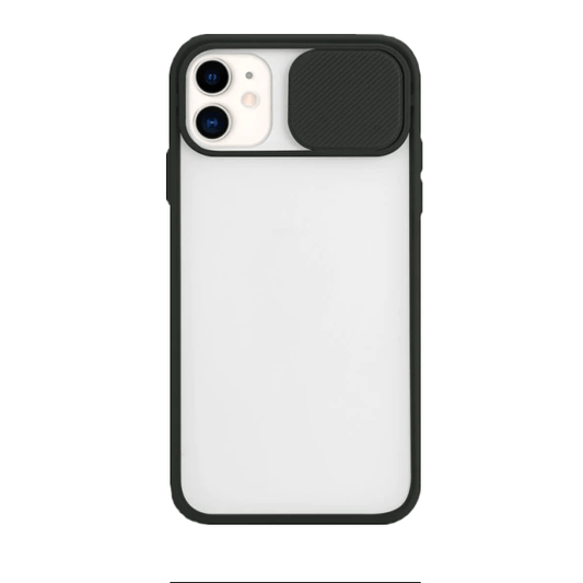 Capa Proteção Camara Deslizante para iPhone 7 - Preto