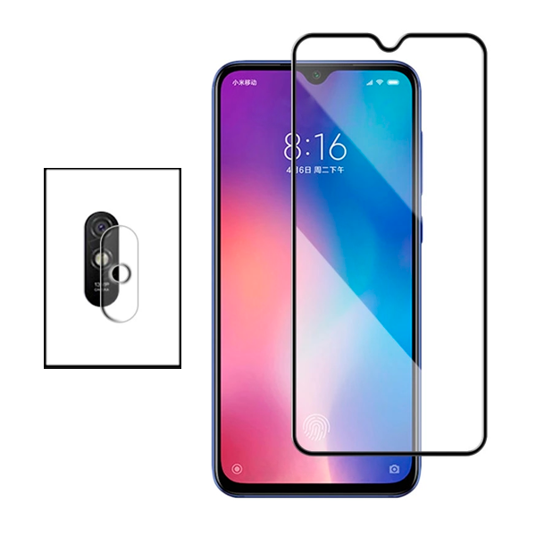 Kit Película Protectora para Câmara Traseira + Película de Vidro Temperado GorilasGlass para Xiaomi Redmi 9A Sport