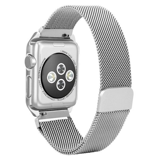 Bracelete Milanese Com Fecho Magnético para Apple Watch SE (2022) - 44mm - Cinza