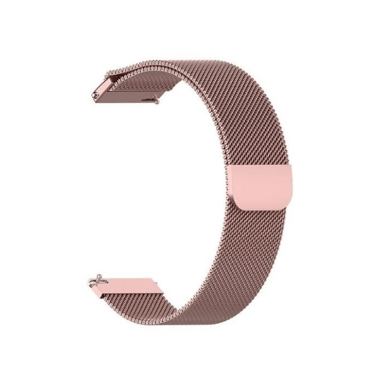 Bracelete Milanese Com Fecho Magnético GIFT4ME para Garmin vivoactive 5 - Rosa Claro
