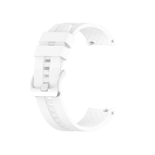 Bracelete Silicone Com Fivela para Garmin Instinct - Edição Sports - Branco