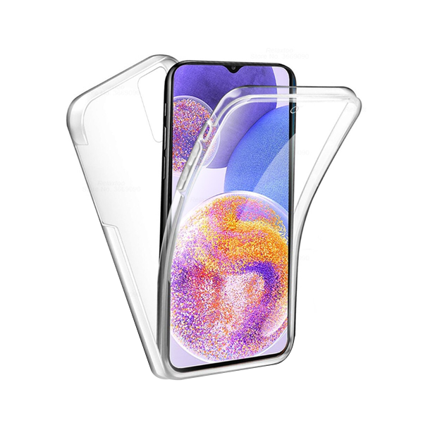 Capa 360° Proteção Frente e Verso para Samsung Galaxy A23 - Transparente