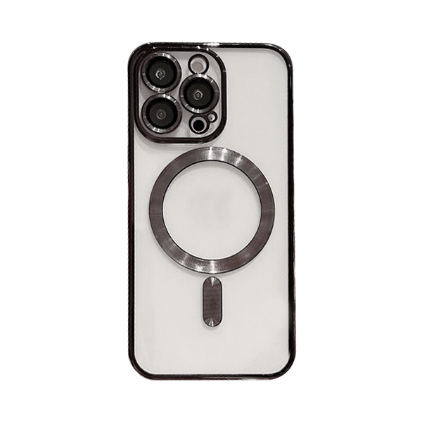 Capa Traseira de Luxo Magsafe Proteção Camara para Apple iPhone 14 Pro - Preto