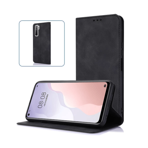 Capa Tipo Livro Fecho Magnético para Huawei Nova 9 SE - Preto