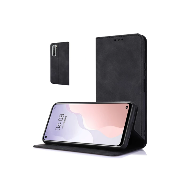 Capa Tipo Livro Fecho Magnético para Oppo A17 - Preto