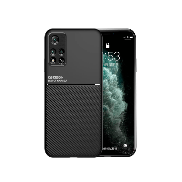 Capa Traseira Magnética Anti Choque para Xiaomi Redmi 10 Prime 2022 - Preto