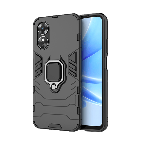 Capa de Proteção Militar Magnética para Oppo A17 - Preto