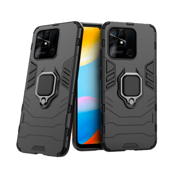 Capa de Proteção Militar Magnética para Xiaomi Redmi 10C - Preto