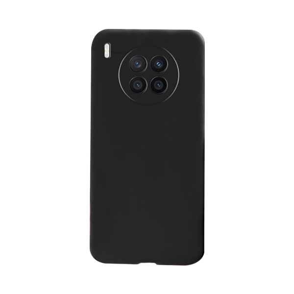 Capa Proteção Traseira Silicone para Huawei Nova 8i - Preto