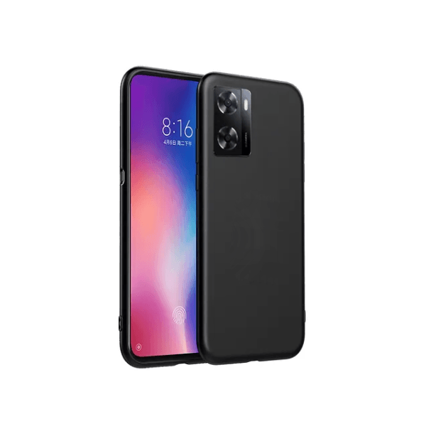 Capa Proteção Traseira Silicone para Oppo A57s - Preto