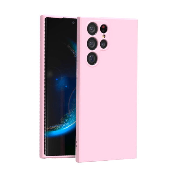 Capa Proteção Traseira Silicone para Samsung Galaxy S23 Ultra - Rosa