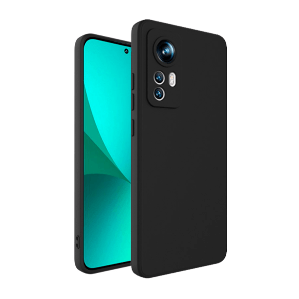 Capa Proteção Traseira Silicone para Xiaomi 12S Pro - Preto