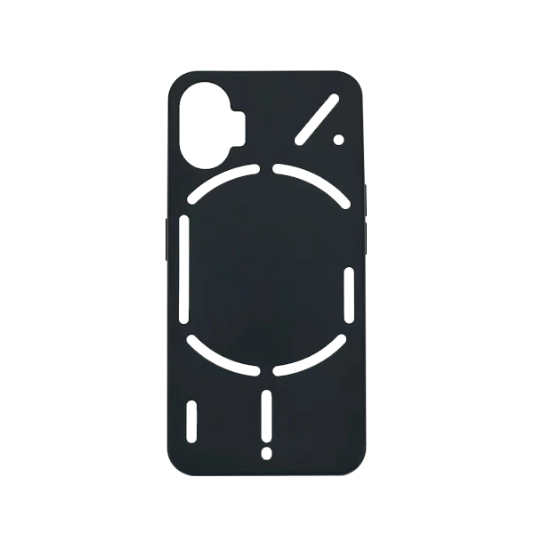 Capa Proteção Traseira Silicone para  Nothing Phone (1) - Preto