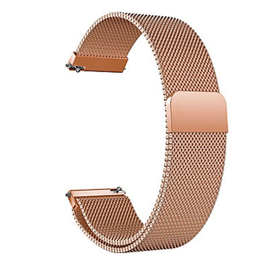 Bracelete Milanese Com Fecho Magnético GIFT4ME para Garmin vivoactive 5 - Rosa Ouro