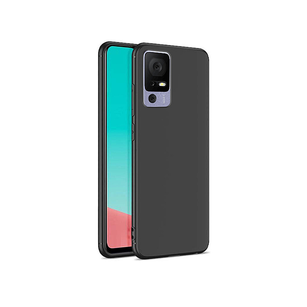 Capa Proteção Traseira Silicone para TCL 40 SE - Preto