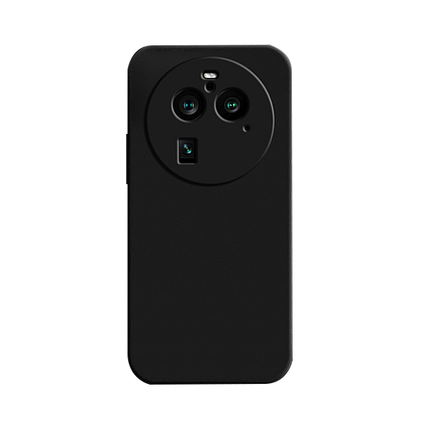 Capa Proteção Traseira Silicone para Oppo Find X6 Pro - Preto