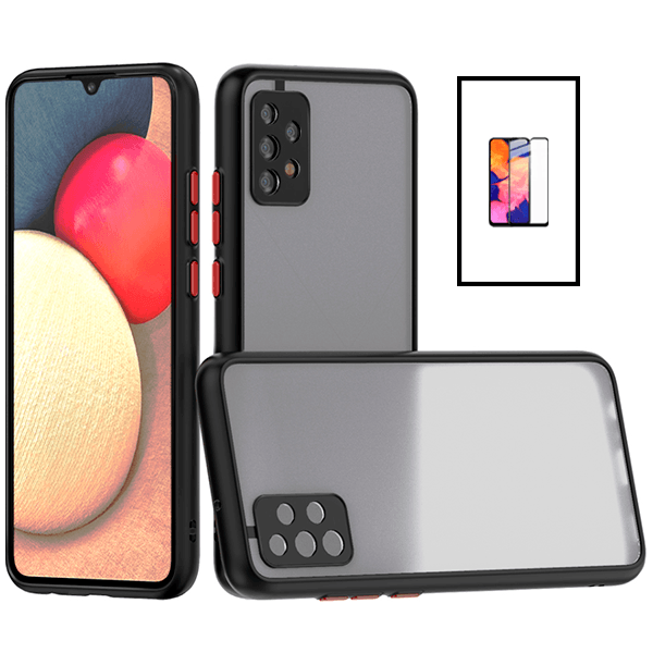 Kit Capa Traseira Proteção Camara + Película de Vidro Temperado GorilasGlass para Samsung Galaxy A33 5G - Preto