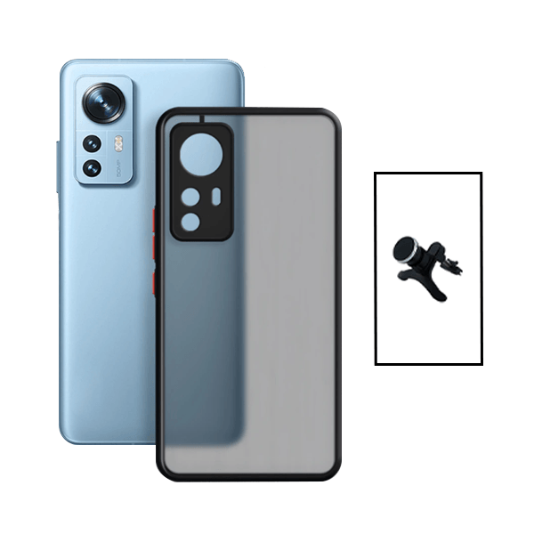 Kit Capa Traseira Proteção Camara + Suporte Magnético Com Pernas para Xiaomi 12T - Preto