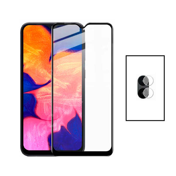 Kit Película Protectora para Câmara Traseira + Película de Vidro Temperado GorilasGlass para Xiaomi Poco C50 - Transparente/Preto