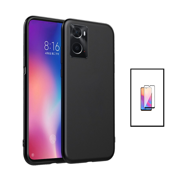 Kit Película de Vidro Temperado GorilasGlass + Capa Proteção Traseira Silicone para OnePlus Nord N20 SE - Preto