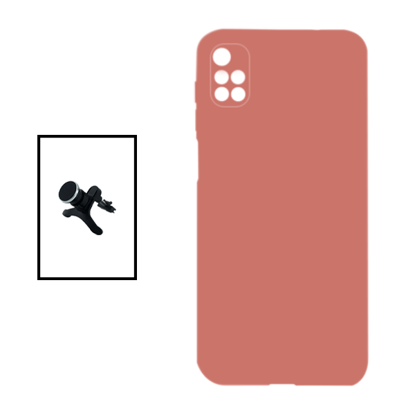 Kit Suporte Magnético Com Pernas + Capa Proteção Traseira Silicone para Xiaomi Redmi 10 Prime 2022 - Preto