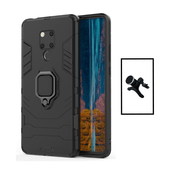 Kit Suporte Magnético Com Pernas + Capa de Proteção Militar Magnética para Huawei Mate 20X 5G - Preto