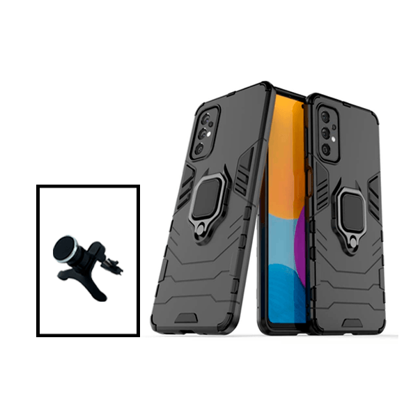 Kit Suporte Magnético Com Pernas + Capa de Proteção Militar Magnética para Samsung Galaxy A23 5G - Preto