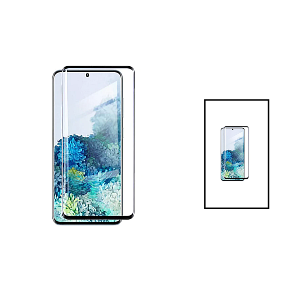 Kit 2 Película de Vidro Temperado GorilasGlass Curved para Oppo Find X6 - Transparente/Preto