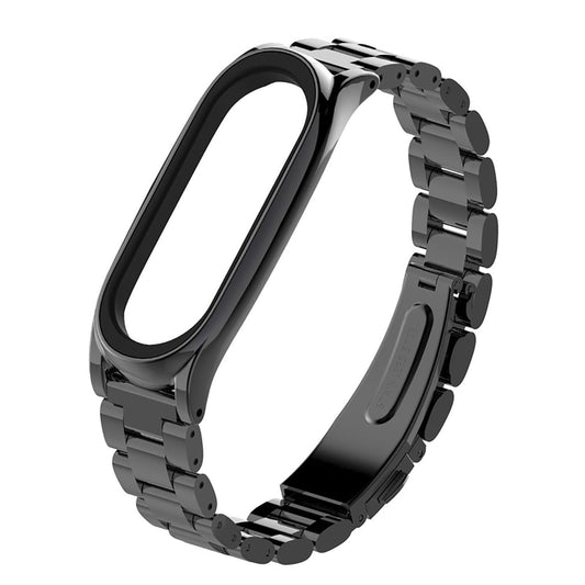 Bracelete de Aço + Ferramenta para Xiaomi Mi Band 7 - Preto
