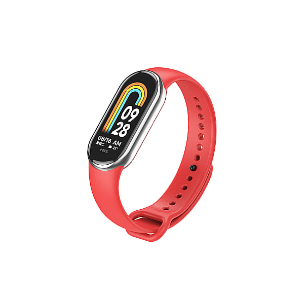 Bracelete Silicone para Xiaomi Mi Band 8 - Vermelho