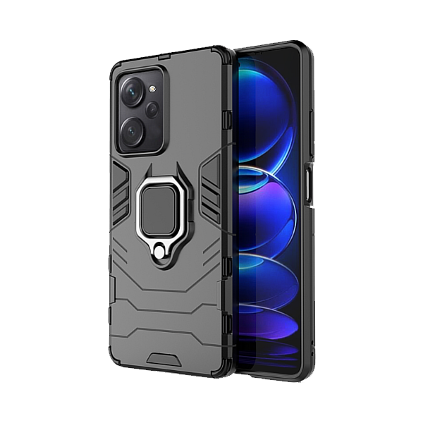 Capa de Proteção Militar Magnética para Xiaomi Poco X5 Pro - Preto
