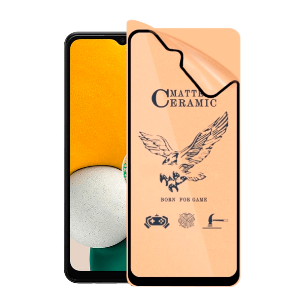 Vidro Temperado Ceramica Full Cover para Xiaomi Redmi A1 - Transparente/Preto