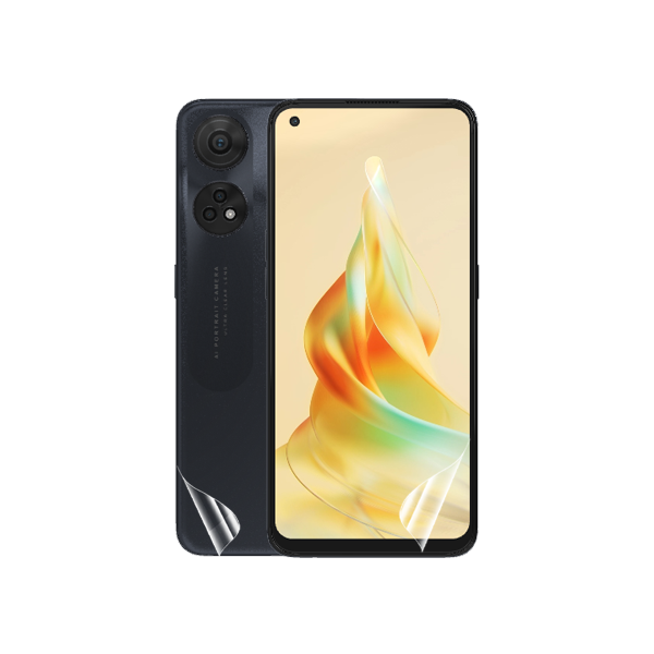 Kit Película Protectora de Hydrogel Frente e Verso para Oppo Reno8 T - Transparente