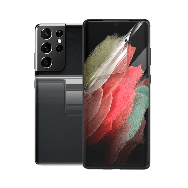 Kit Película Protectora de Hydrogel Frente e Verso para Samsung Galaxy S23 Ultra - Transparente