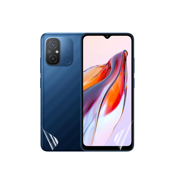 Kit Película Protectora de Hydrogel Frente e Verso para Xiaomi Redmi 12C - Transparente